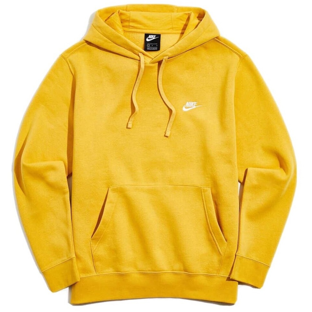 Nike Men’s Sportswear Club Fleece Pullover Mustard Yellow